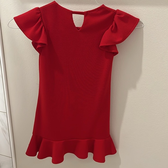 area code 407- Red Dress- Size Kids 8 - Picture 2 of 4